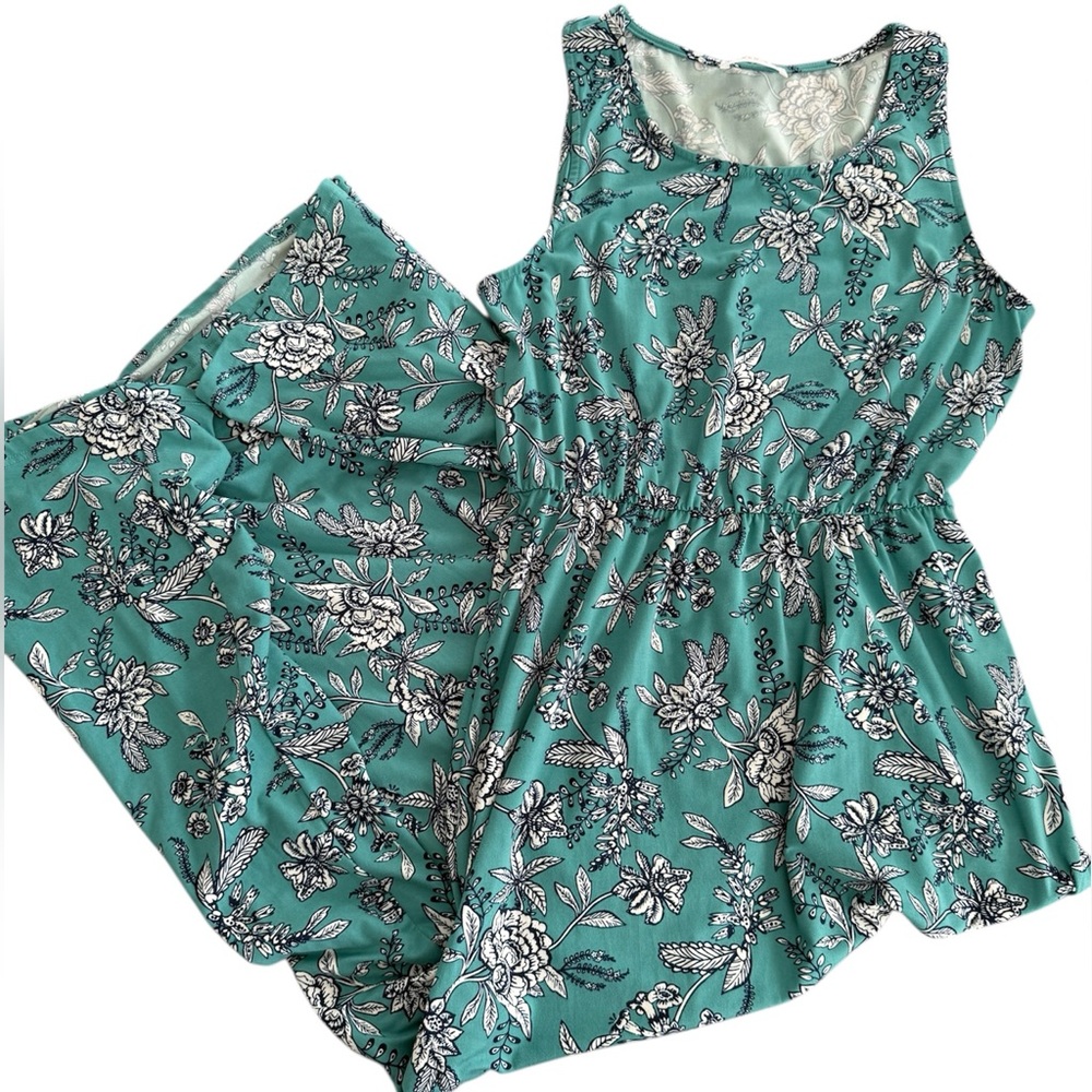 French Grey Floral Maxi Dress